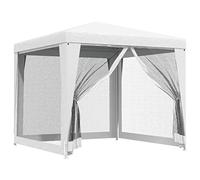 vidaXL Carpa para Celebraciones con 4 Paredes de Malla Blanco 2,5x2,5m