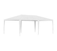 vidaXL Carpa para Celebraciones, Toldo Resistente a Rayos UV, Carpa para Bodas Fiestas Barbacoas, Cenador para Patio Terraza, Blanco