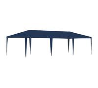 vidaXL Carpa para fiestas - Toldo exterior resistente al agua para jardín/terraza, azul 4x9 m