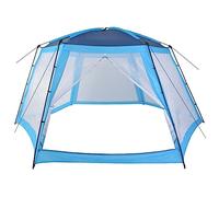vidaXL Carpa para Piscinas Accesorios para Jardín Terraza Patio Exterior Aire Libre Piscina SPA Protección Refugio Sombra 590x520x250cm Azul