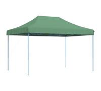 vidaXL Tienda de Fiesta Plegable Pop-Up Verde 410x279x315 cm, Tienda, Tienda de jardín, cenador de Camping, toldo cenador, cenador toldo