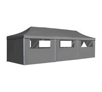 vidaXL Carpa Plegable Pop-up 8 Paredes 3x9 m Gris Tienda Cenador Marquesina