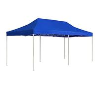 vidaXL Carpa Plegable Profesional Aluminio Cenador Pagoda Jardín Pérgola Fiestas Celebraciones Salones Estructuras Recintos Parasoles 6x3 m Azul