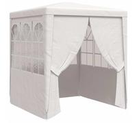 vidaXL Carpa Profesional Fiestas con Paredes Celebraciones Toldo Aire Libre Decoración Pérgola Marquesina Boda Paraguas Parasol Exterior Blanco