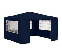 vidaXL Carpa Profesional para Fiestas con Paredes Azul 90 g/m² 4x4 m