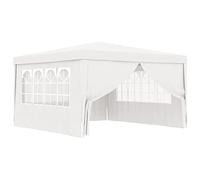 vidaXL Carpa Profesional para Fiestas con Paredes, Cenador para Bodas Acampada, Toldo Resistente al Agua, Carpa de Jardín Terraza, Blanco