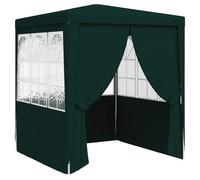 vidaXL Carpa Profesional para Fiestas con Paredes Celebraciones Jardín Toldo Aire Libre Decoración Pérgola Marquesina Boda Paraguas Parasol Verde