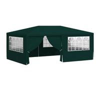 vidaXL Carpa Profesional para Fiestas con Paredes, Cenador para Bodas Acampada, Toldo Resistente al Agua, Carpa de Jardín Terraza, Verde