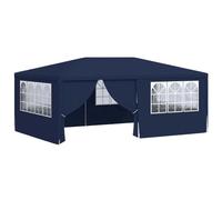 vidaXL Carpa Profesional para Fiestas con Paredes Tienda de Exterior Campamento Toldo de Eventos al Aire Pabellón Gazebo Almacenamiento 4x6m Azul