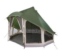 vidaXL Tienda Familiar Tipi Verde 6 Personas Impermeable