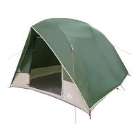vidaXL Carpa Verde de para 4 Personas, Hecha de poliéster Impermeable y Transpirable. Tiene Cierre por Cremallera, es portátil y Viene con una Bolsa de Transporte. Ideal para Acampar al Aire Libre,