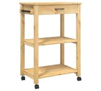 vidaXL Carrito de Cocina Monza Madera Maciza de Pino 60x40x90 cm