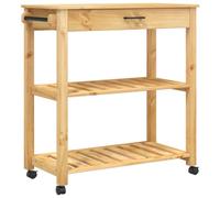 vidaXL Carrito de Cocina Monza Madera Maciza de Pino 84x40x90 cm
