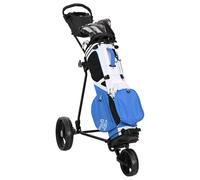 vidaXL Carrito de golf de hierro negro, 95 x 60 x 130 cm, práctico carrito de golf para campo de golf
