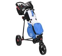 vidaXL Carrito de golf negro 110 x 60 x 132 cm hierro, un carrito de golf portátil, carrito compacto, dispositivo manual, accesorios plegables