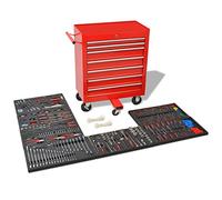vidaXL Carrito de Herramientas para 1125 Piezas Acero Rojo Caja de Bricolaje