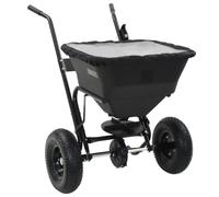 vidaXL Carrito Mano Esparcidor Sal PVC Acero 106x73x76cm 45L Fertilizante Arena