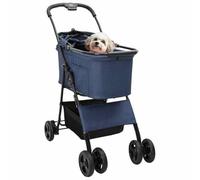 vidaXL Carrito Plegable para Mascotas Azul 81 x 47 x 99 cm Poliéster