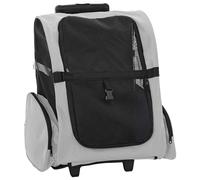 vidaXL Carro Plegable para Mascotas Multiusos Transportín Jaula de Gatos Perros