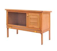 Vidaxl casa de animales pequeños jaula conejera 1 piso madera