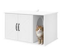 vidaXL Casa para Gatos 85 x 55 x 50 cm Madera de ingeniería, Refugio para Gatos Elegante, Muebles Modernos, Espacio Acogedor, hogar Duradero, rincón Especial para tu Mascota