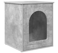 vidaXL Casa para Gatos Concreto 53 x 52 x 62 cm Madera de ingeniería