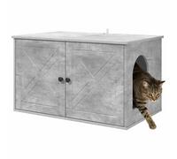 vidaXL Casa para Gatos Concreto 85 x 55 x 50,5 cm Madera de ingeniería