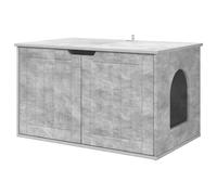 vidaXL Casa para Gatos Concreto 85 x 55 x 53,5 cm Madera de ingeniería