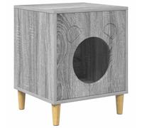vidaXL Casa para Gatos Gris Sonoma 42,5 x 40 x 52,5 cm