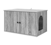 vidaXL Casa para Gatos Gris Sonoma 85 x 55 x 50 cm