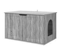 vidaXL Casa para Gatos Gris Sonoma 85 x 55 x 53,5 cm