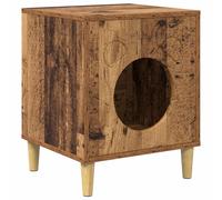 vidaXL Casa para Gatos Madera vieja 42,5 x 40 x 52,5 cm