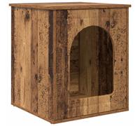 vidaXL Casa para Gatos Madera vieja 53 x 52 x 62 cm