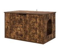 vidaXL Casa para Gatos Roble ahumado 85 x 55 x 53,5 cm