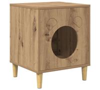 vidaXL Casa para Gatos Roble Artesanal 42,5 x 40 x 53 cm