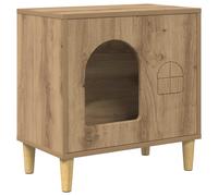vidaXL Casa para Gatos Roble Artesanal 51 x 30 x 52 cm
