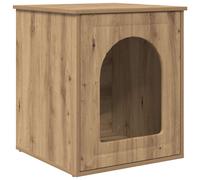 vidaXL Casa para Gatos Roble Artesanal 53 x 52 x 62 cm