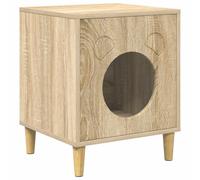 vidaXL Casa para Gatos Sonoma 42,5 x 40 x 53 cm Madera de ingeniería