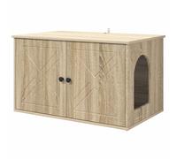vidaXL Casa para Gatos Sonoma 85 x 55 x 50,5 cm Madera de ingeniería