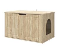 vidaXL Casa para Gatos Sonoma 85 x 55 x 53,5 cm Madera de ingeniería