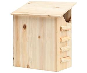vidaXL Casa para Murciélagos Animales Nido Jaula Caja Caseta Hotel Jardín Balcón Patio Terraza Gancho Decoración 30x20x38 cm Madera Maciza de Abeto
