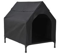 vidaXL Casa para Perros Perrera Caseta Mascotas Tela Oxford Acero Gris Antracita