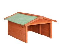 vidaXL Caseta de Cortacésped Robótico Cobertizo Cubierta Cabaña Tejado Refujo Protección Maquinaria Jardín Patio 72x87x50 cm Madera Maciza Abeto