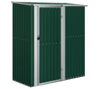 vidaXL Caseta de jardín Verde 180,5x97x209,5 cm Acero galvanizado