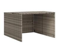 vidaXL Caseta de Robot cortacésped ratán sintético Gris 86x90x52/57cm