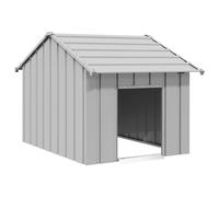 vidaXL Caseta para perros con techo acero galvanizado 85x107x81 cm