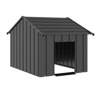 vidaXL Caseta para perros con techo acero galvanizado 85x107x81 cm