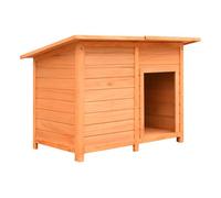 Caseta de madera para perros color Marrón