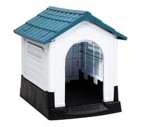 Vidaxl caseta para perros polipropileno azul 57x68x66 cm