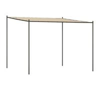 vidaXL Cenador Acero y Tela Beige 3x3 m 180 g/m², toldo, Carpa para Eventos, cenador de Camping, Dosel, Carpa para Fiestas, cenador de jardín